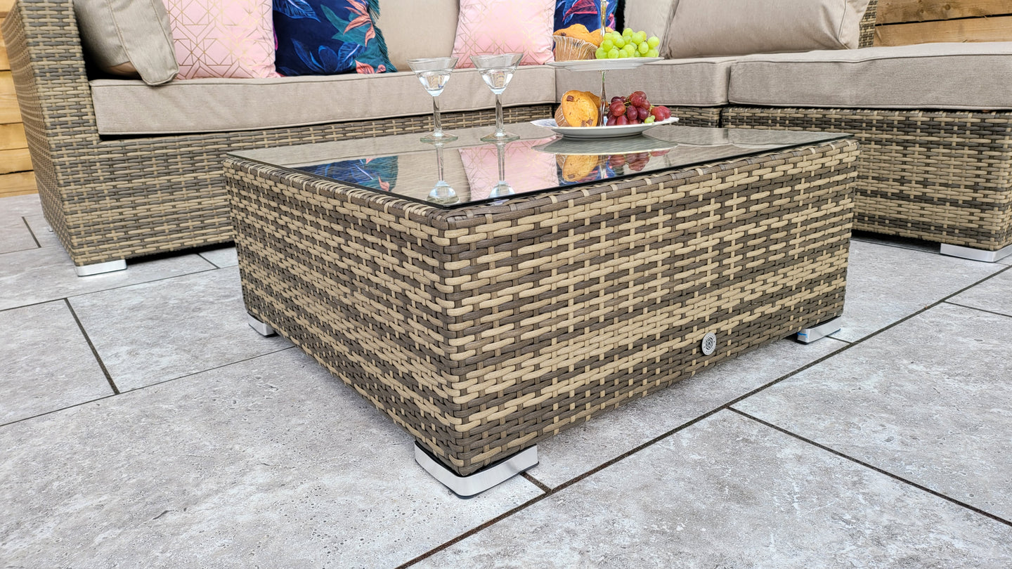 Signature Weave - Outdoor Furniture - Savannah - Sofa In Flat Natural Brown Weave